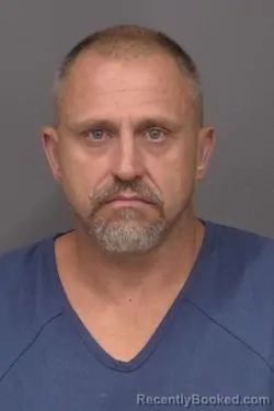 Mugshot of Gary Lee Hasley booked in Saline County, Kansas on August 17, 2026