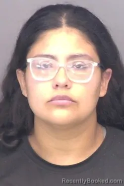 Mugshot of Jackeline Itzel Martinez booked in Saline County, Kansas on August 20, 2026