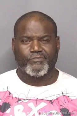 Mugshot of Bruce Sharmaine Burse booked in Saline County, Kansas on August 22, 2026
