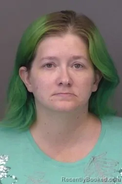 Mugshot of Aasta Renee Horn booked in Saline County, Kansas on August 24, 2026