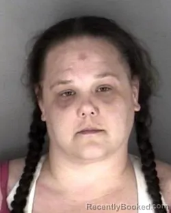 Mugshot of Megan Sue Swanson booked in Shawnee County, Kansas on July 7, 2026