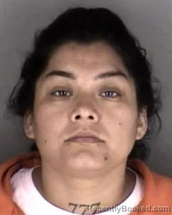 Mugshot of Lizbeth Garcia De Santiago booked in Shawnee County, Kansas on July 15, 2026