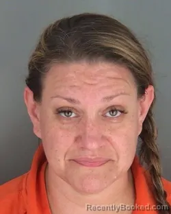 Mugshot of Stacie Renae Espinosa booked in Shawnee County, Kansas on October 12, 2026