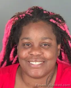Mugshot of Lachaneisha Rhyshon Bushnell booked in Shawnee County, Kansas on October 18, 2026