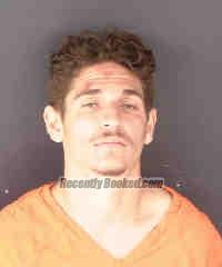 Mugshot of ALEX ZACHARY AREVALO booked in Sarasota County, Florida on March 27, 2026