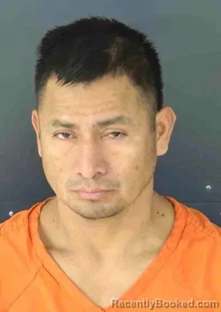 Mugshot of REGINO FLORES MENDOZA booked in Sarasota County, Florida on May 13, 2026