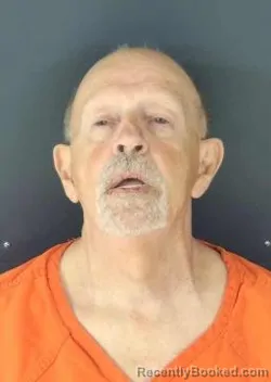 Mugshot of Dennis James Brown booked in Sarasota County, Florida on August 21, 2026