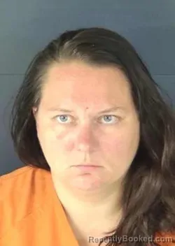 Mugshot of Courtney Marie Curry Anderson booked in Sarasota County, Florida on August 21, 2026