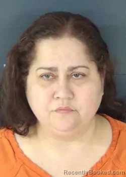 Mugshot of Merari Estrada booked in Sarasota County, Florida on August 21, 2026