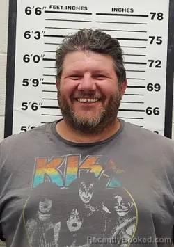 Mugshot of Christopher Thomas Burris booked in Thomas County, Kansas on April 10, 2026