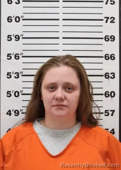 Mugshot of Ashley Marie Schlundt booked in Thomas County, Kansas on April 20, 2026