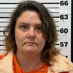 Mugshot of Marcina Lee Bussen booked in Thomas County, Kansas on May 15, 2026