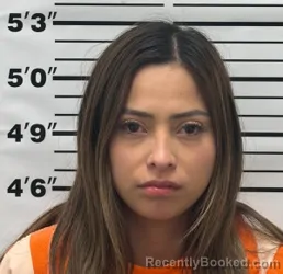 Mugshot of Yakelin Estefani Alvarado Velasquez booked in Thomas County, Kansas on May 25, 2026
