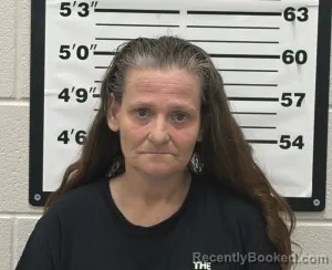 Mugshot of Trina Shawn Stiner booked in Thomas County, Kansas on July 9, 2026