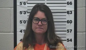 Mugshot of Angela Marie Rydquist booked in Thomas County, Kansas on October 22, 2026