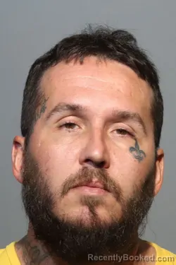 Mugshot of Dustin Rutter booked in Seminole County, Florida on August 8, 2026