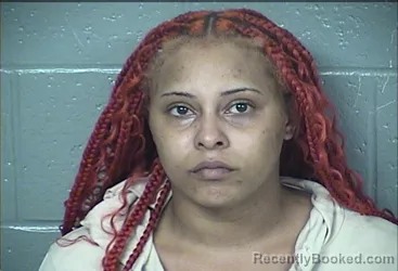 Mugshot of DAMESHA SHY'ANNE MARIE HARLIN booked in Wyandotte County, Kansas on March 13, 2026