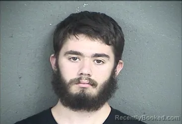 Mugshot of Aidan James Kerr booked in Wyandotte County, Kansas on August 14, 2026