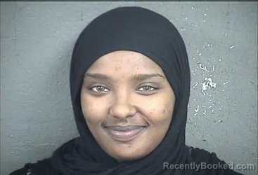 Mugshot of Ayan Mohamed Sharif booked in Wyandotte County, Kansas on August 21, 2026