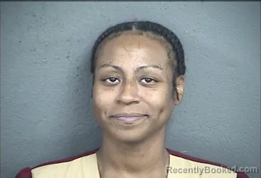 Mugshot of Ledana Maliki Ali Brown booked in Wyandotte County, Kansas on October 8, 2026