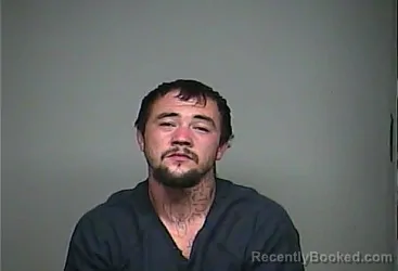 Mugshot of Alex Ray Bennington booked in Adams County, Ohio on July 15, 2026