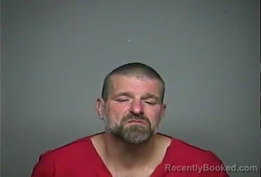 Mugshot of Christopher Allen Woods booked in Adams County, Ohio on August 9, 2026