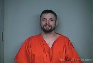 Mugshot of DANIEL THOMAS CARTER booked in Adams County, Ohio on April 22, 2026