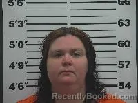 Mugshot of Carlotta Agnes-Lue Burdine booked in Belmont County, Ohio on April 26, 2026