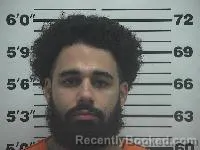 Mugshot of Daquain James Bass booked in Belmont County, Ohio on August 28, 2026
