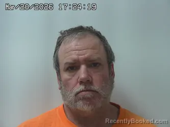 Mugshot of DUSTIN MELAMPY booked in Champaign County, Ohio on March 20, 2026