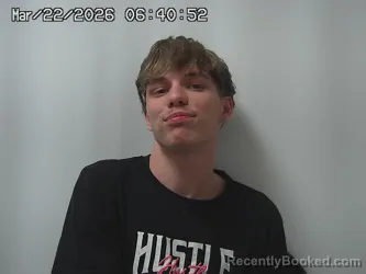 Mugshot of JESSE LUCAS booked in Champaign County, Ohio on March 22, 2026