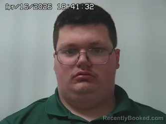 Mugshot of JACOB CLAYTON booked in Champaign County, Ohio on April 16, 2026