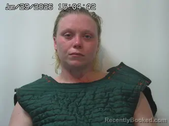Mugshot of AMANDA RIDDER booked in Champaign County, Ohio on June 29, 2026