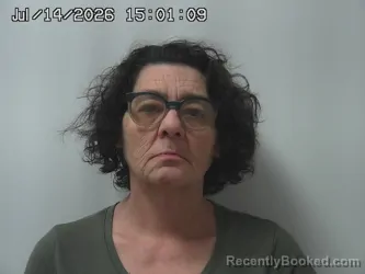Mugshot of CORINE MINDIGO booked in Champaign County, Ohio on July 14, 2026