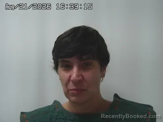 Mugshot of Michelle Campbell booked in Champaign County, Ohio on August 21, 2026