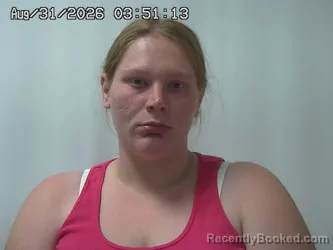 Mugshot of Kaitlyn Campbell-Brawley booked in Champaign County, Ohio on August 31, 2026