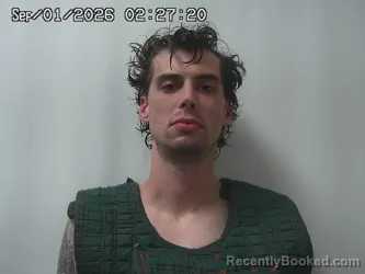 Mugshot of Ethan Hall booked in Champaign County, Ohio on September 1, 2026
