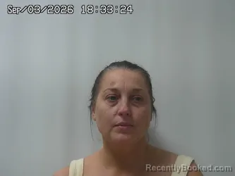 Mugshot of Sheri Loveless booked in Champaign County, Ohio on September 3, 2026