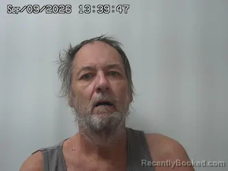 Mugshot of Steven Evans booked in Champaign County, Ohio on September 9, 2026