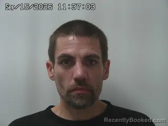 Mugshot of Jerrod Fisher booked in Champaign County, Ohio on September 15, 2026
