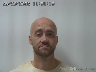 Mugshot of Jared Williamson booked in Champaign County, Ohio on September 28, 2026