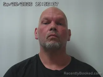 Mugshot of John Inman booked in Champaign County, Ohio on September 28, 2026