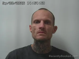 Mugshot of Ryan Dingledine booked in Champaign County, Ohio on September 30, 2026