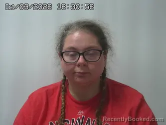 Mugshot of Adrianne Allen booked in Champaign County, Ohio on October 3, 2026