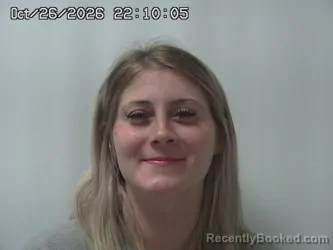 Mugshot of Makayla Burrows booked in Champaign County, Ohio on October 26, 2026