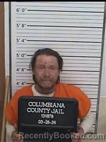 Mugshot of BARRY LEE JR OURS booked in Columbiana County, Ohio on March 18, 2026