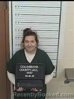 Mugshot of AMANDA LYNN PEDRO booked in Columbiana County, Ohio on March 24, 2026