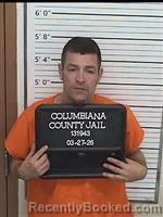 Mugshot of LANCE MARCES MORRIS booked in Columbiana County, Ohio on March 27, 2026