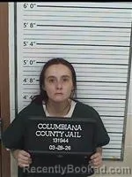 Mugshot of KAYLA MARIE BAKE booked in Columbiana County, Ohio on March 28, 2026