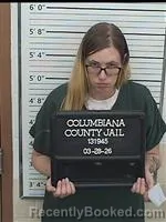 Mugshot of KIERSTEN RAE TRUSSEL booked in Columbiana County, Ohio on March 28, 2026